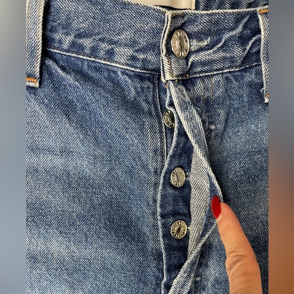 Agolde Feel Good High Rise Button Fly Jeans - Picture 12 of 15